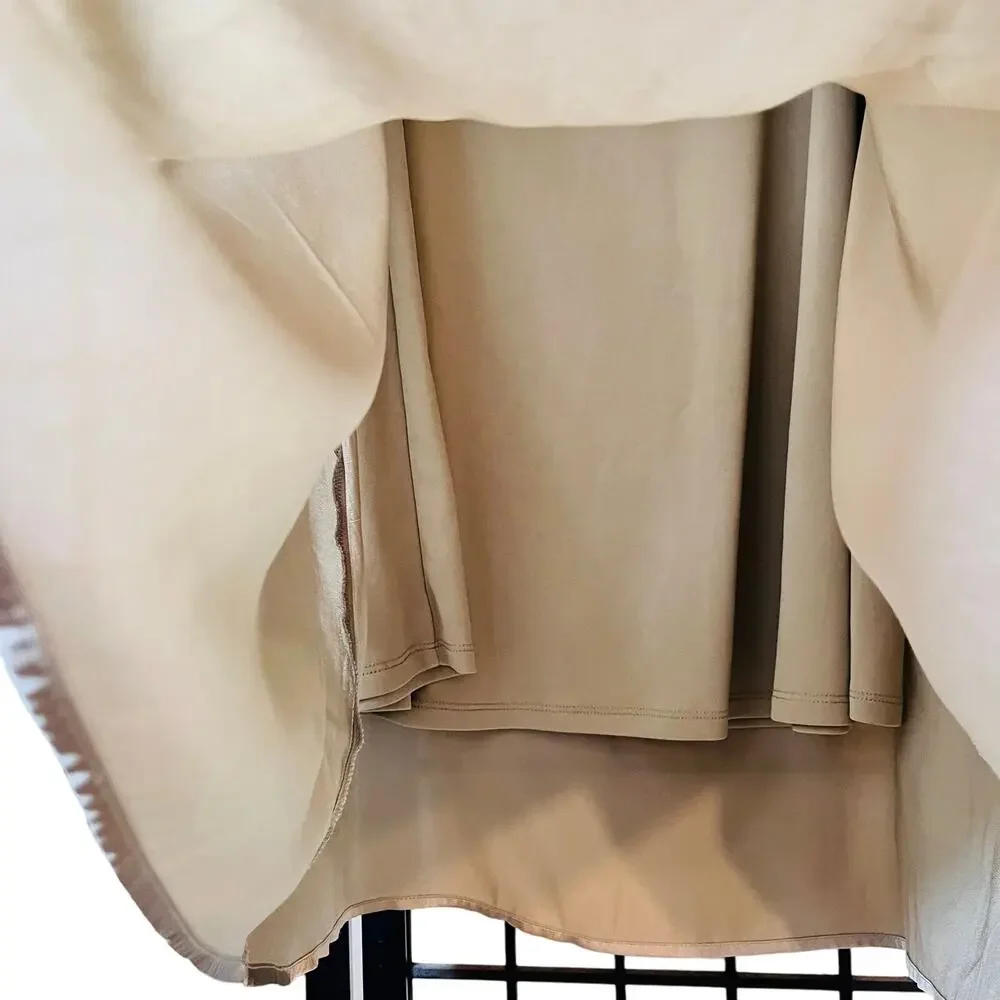 Double Zero High-Waisted Satin Straight Maxi Slip Skirt Size M